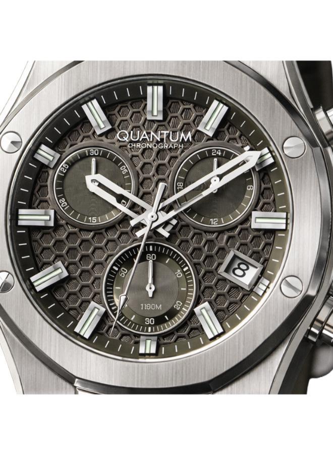 Quantum Men's Silicone Analog Watch HNG1230.375 - 44 mm - Image 2